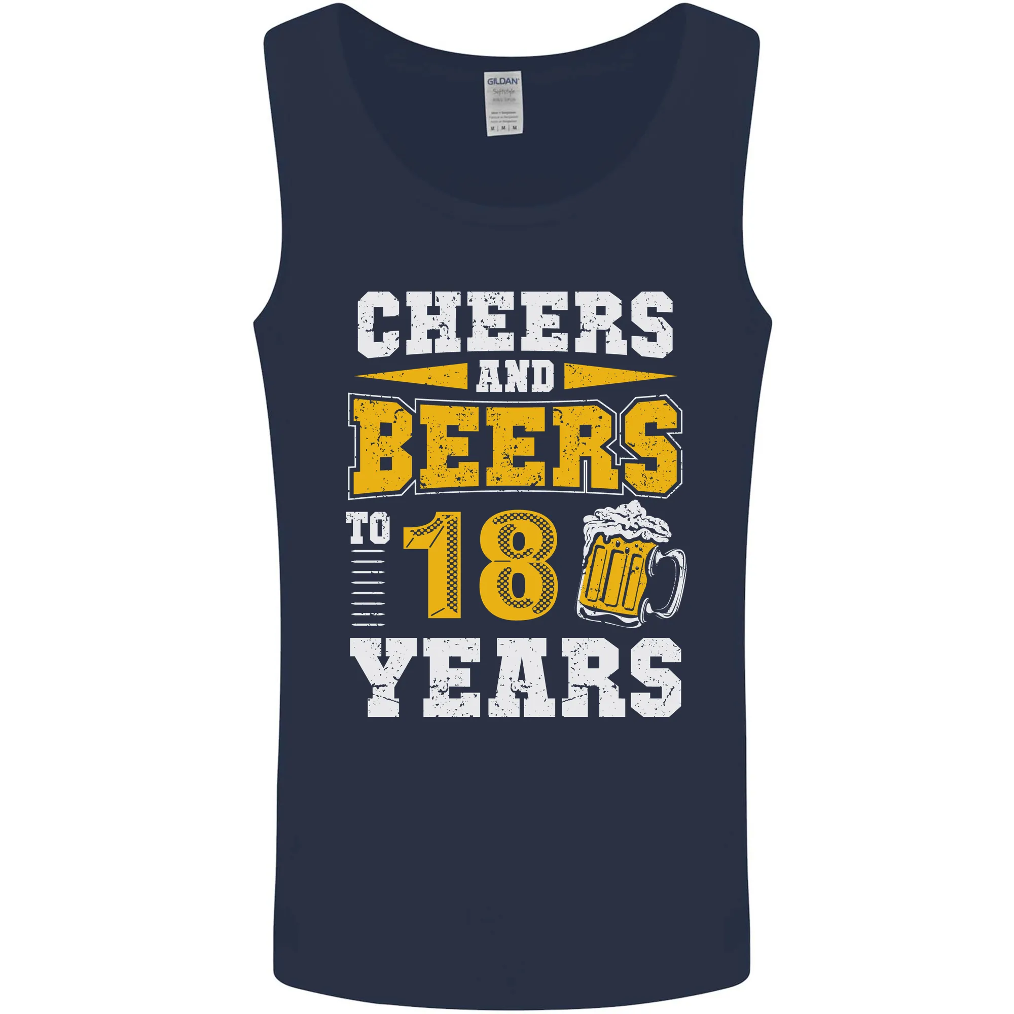 18th Birthday 18 Year Old Funny Alcohol Mens Vest Tank Top