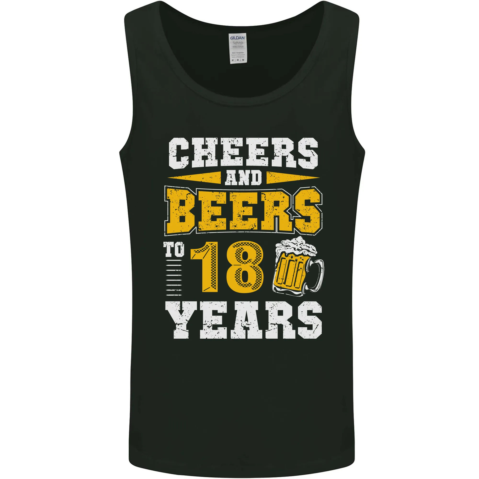 18th Birthday 18 Year Old Funny Alcohol Mens Vest Tank Top