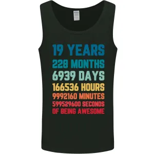 19th Birthday 19 Year Old Mens Vest Tank Top