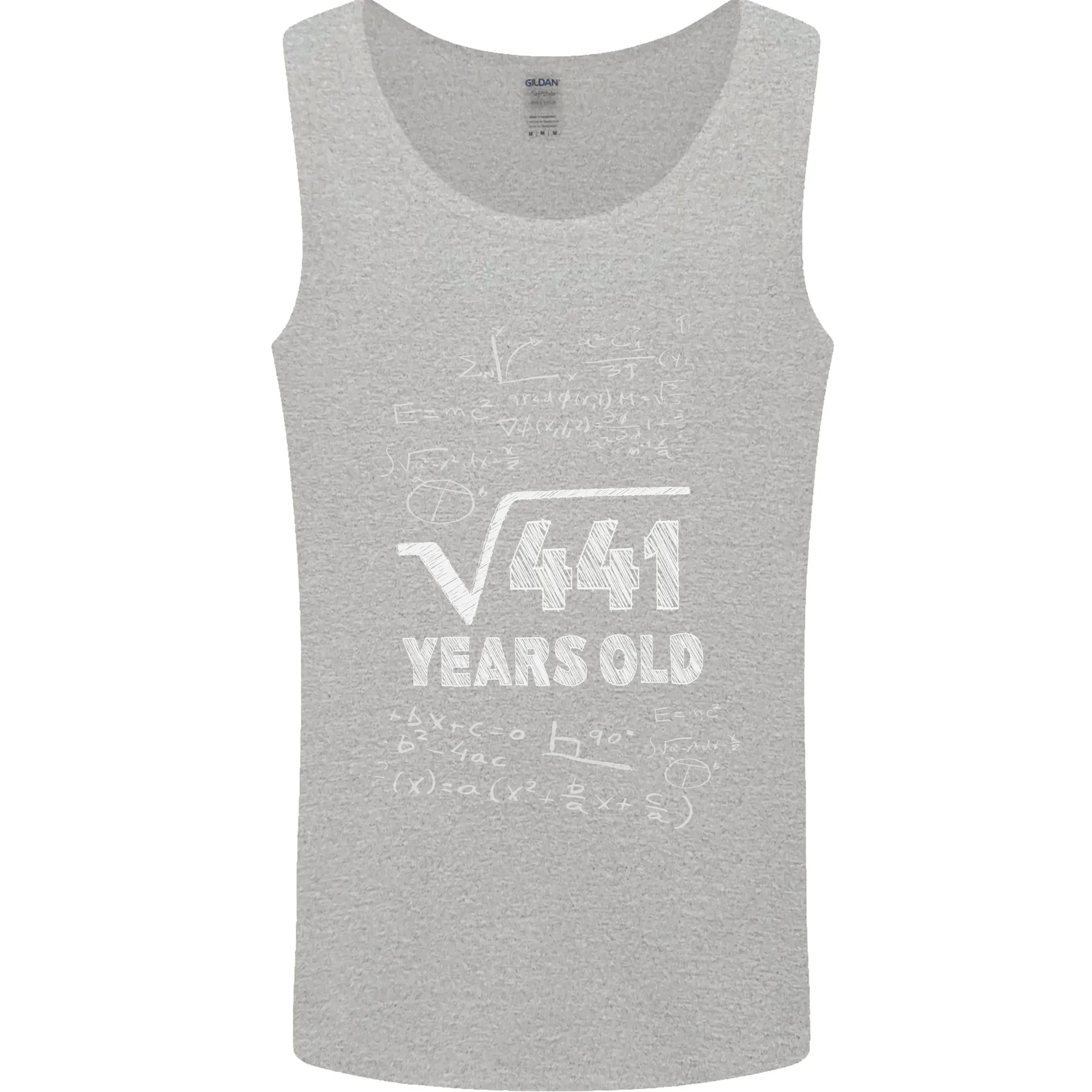 21st Birthday 21 Year Old Geek Funny Maths Mens Vest Tank Top