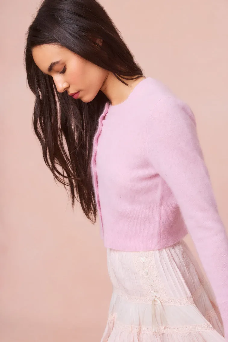 Adeanne Cropped Cashmere Cardigan