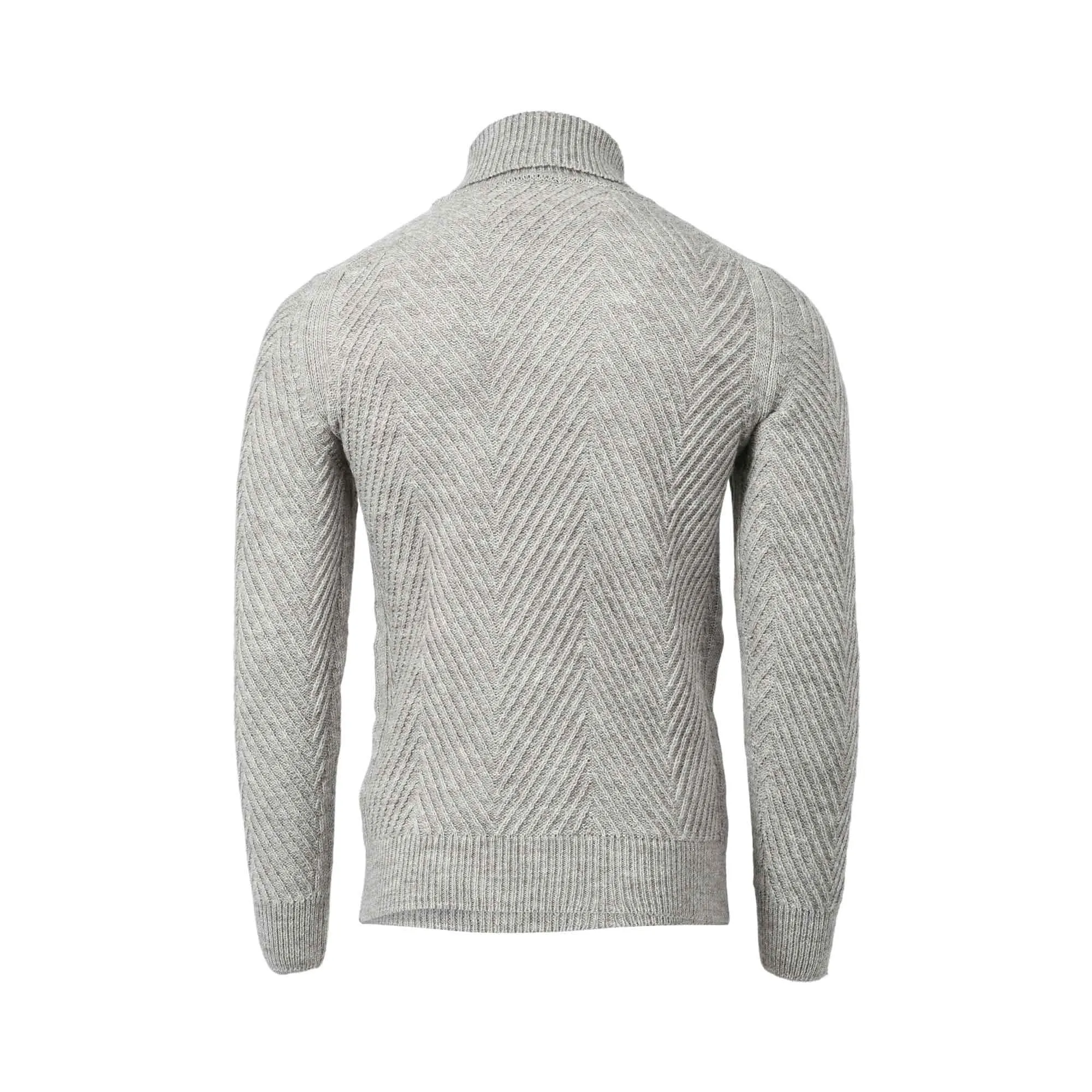 Aeronautica Militare Men's Light Beige High Neck Sweater in Wool Blend