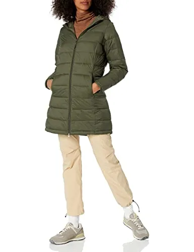 AMAZON ESSENTIALS - Lightweight Water-Resistant Hooded Puffer Coat