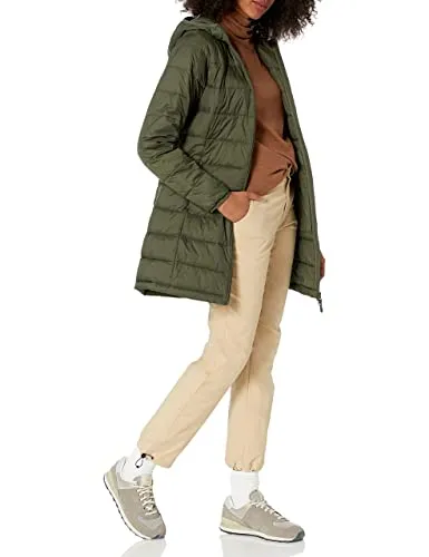 AMAZON ESSENTIALS - Lightweight Water-Resistant Hooded Puffer Coat