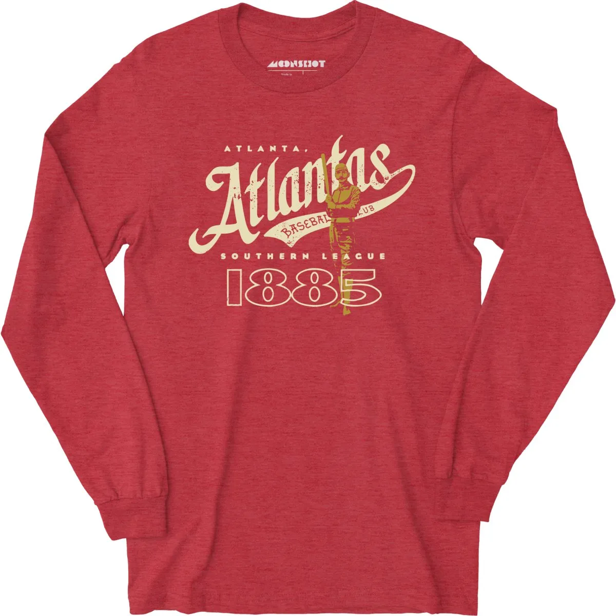 Atlanta Atlantas - Georgia - Vintage Defunct Baseball Teams - Long Sleeve T-Shirt