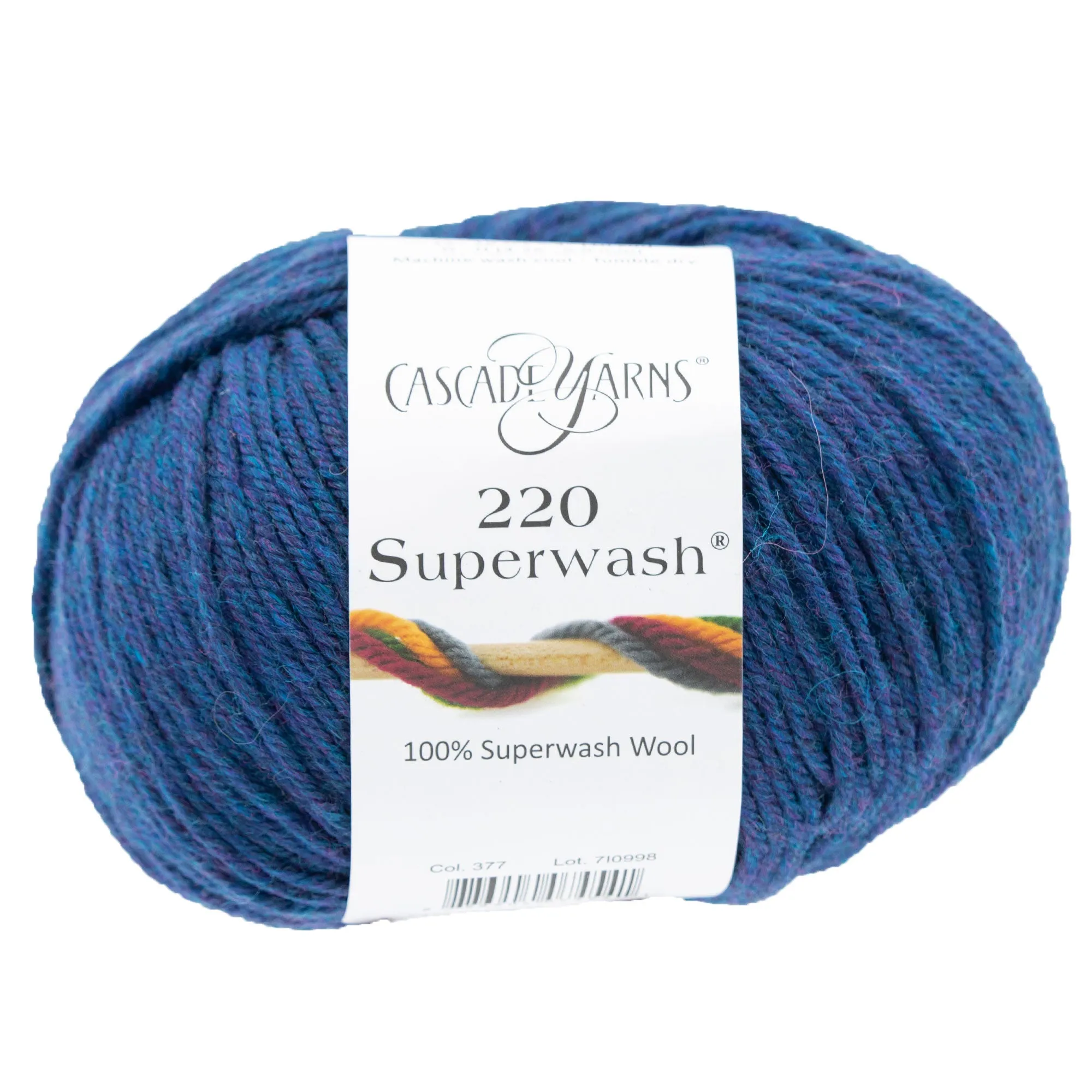 Cascade Yarns 220 Superwash Yarn - 0377 Lapis Heather