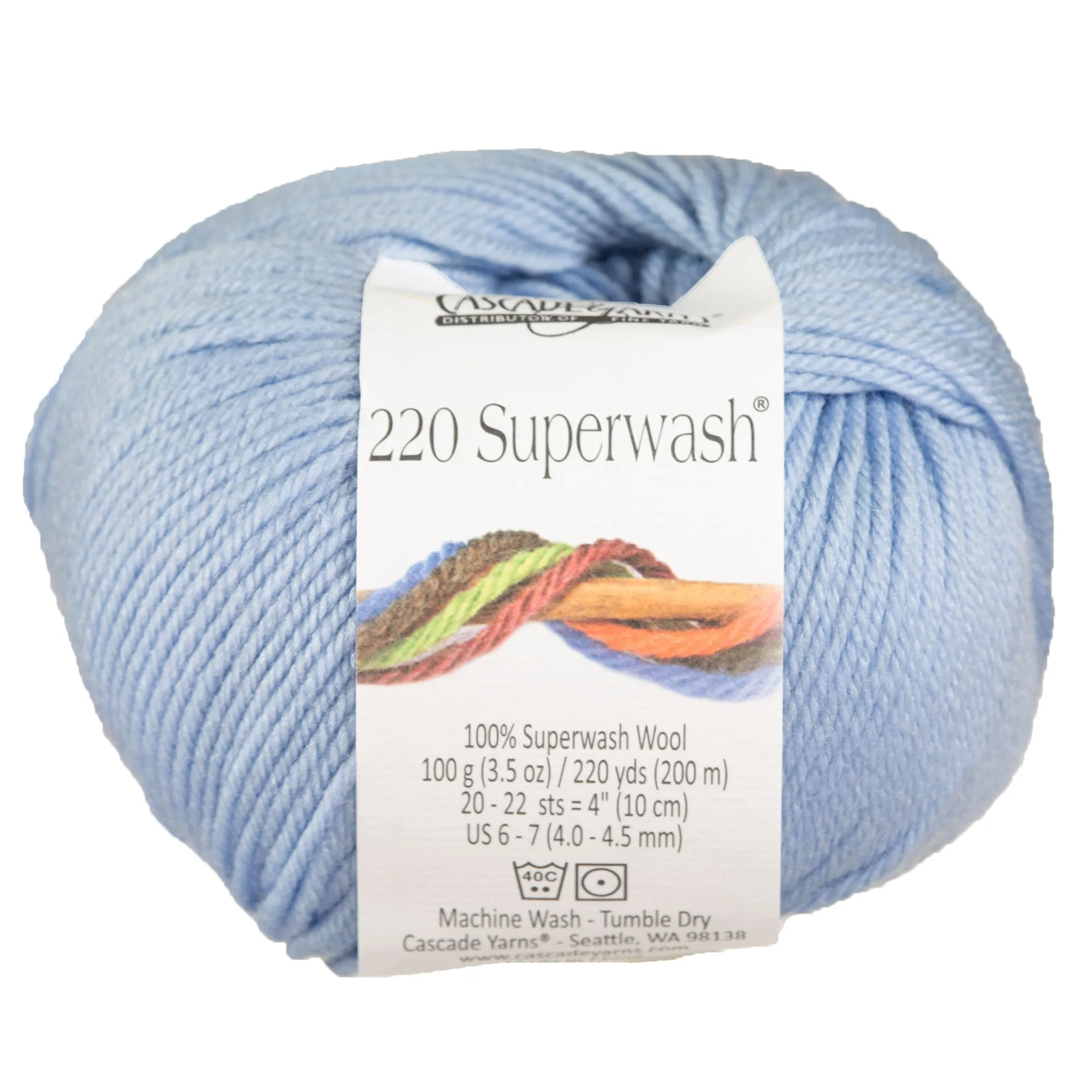 Cascade Yarns 220 Superwash Yarn - 0897 Baby Denim