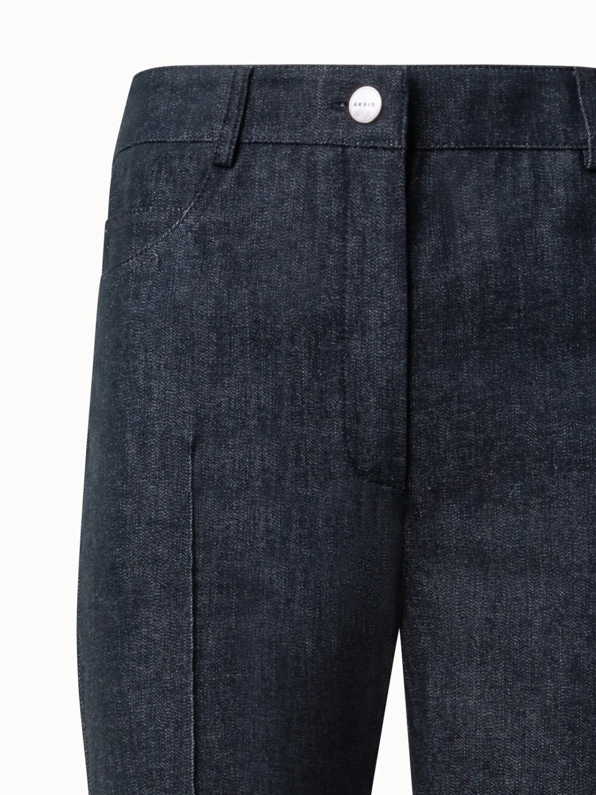 Cotton Denim Stretch Bootcut Pant