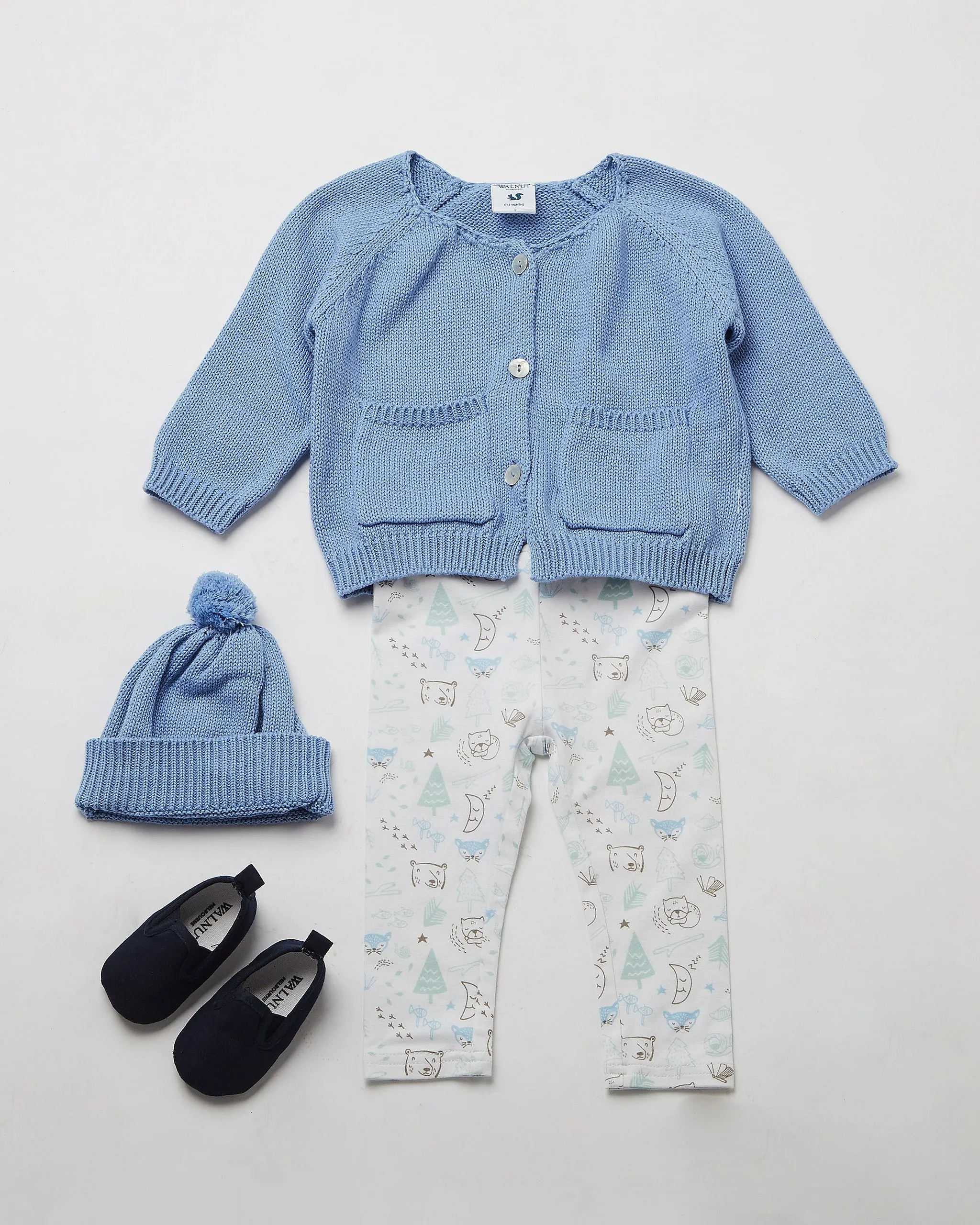 Coupe Blue Knitted Cardigan