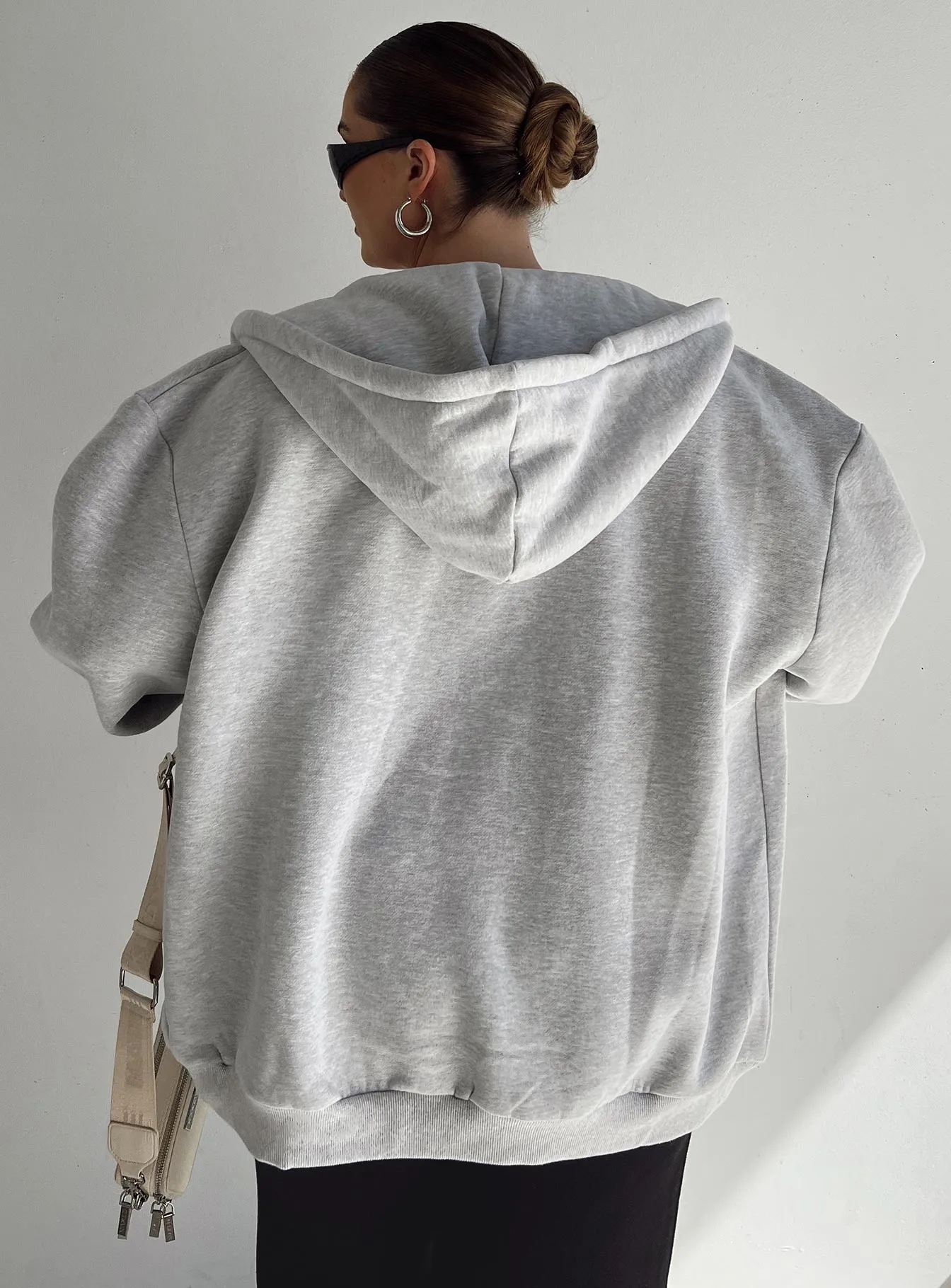 Florida Zip Up Sweatshirt Grey Curve