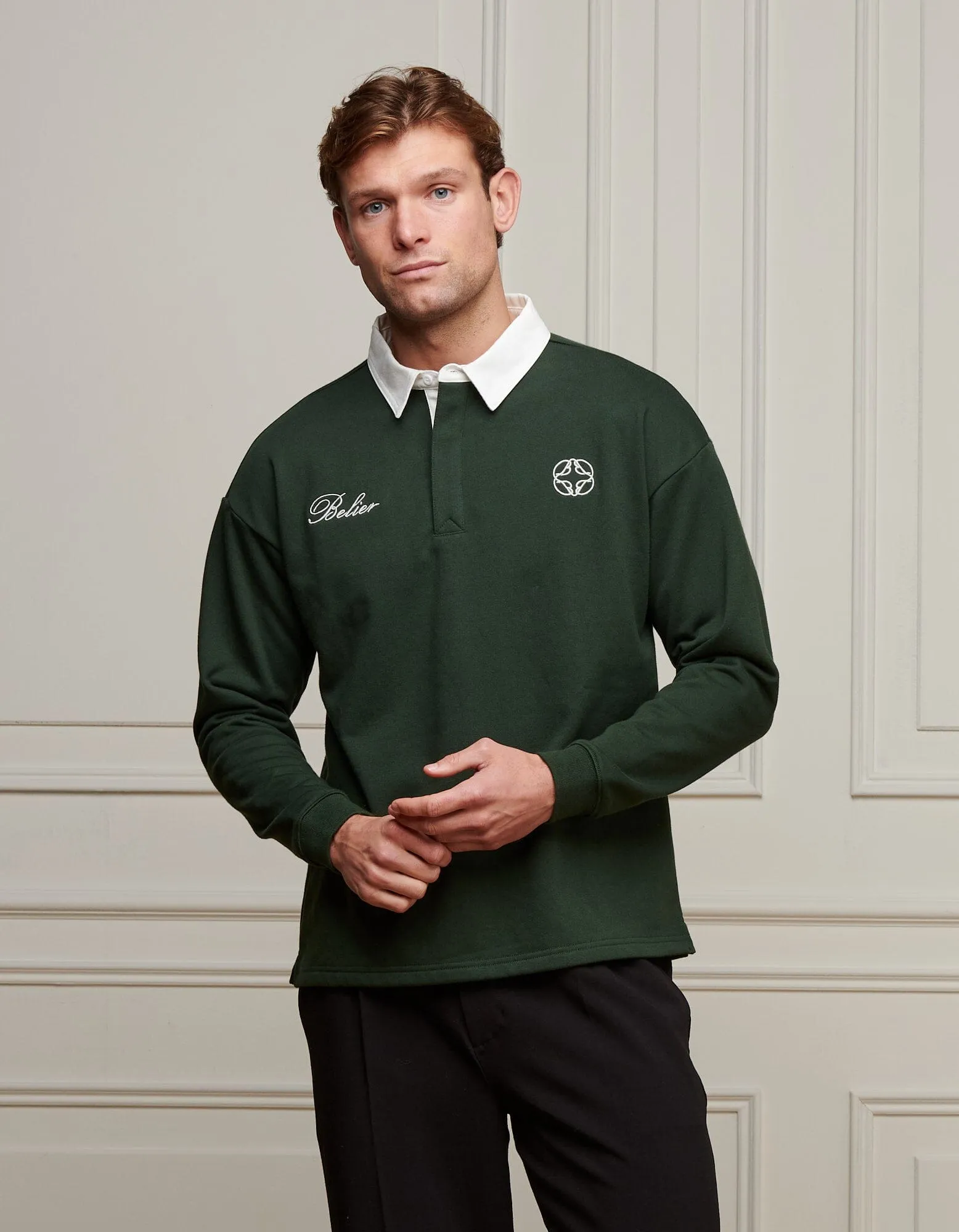 Forest Green Rugby Sweatshirt