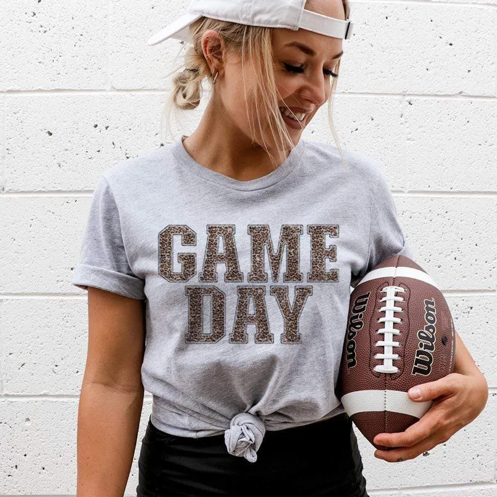 Gameday Leopard Print Tee