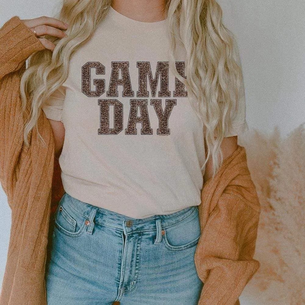 Gameday Leopard Print Tee