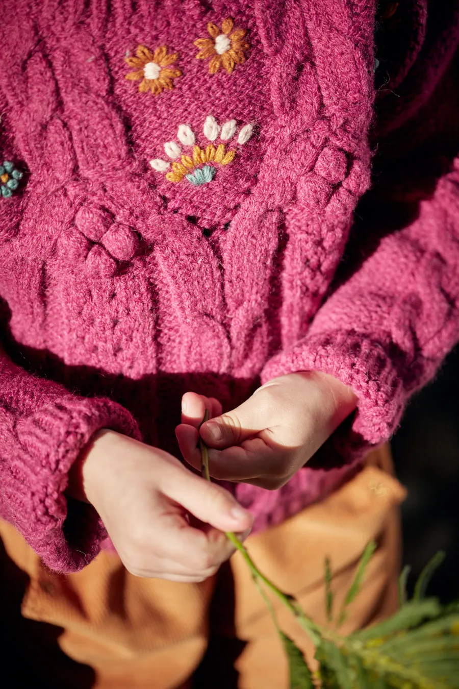 Girls Sweater Louise Misha Georgette Raspberry