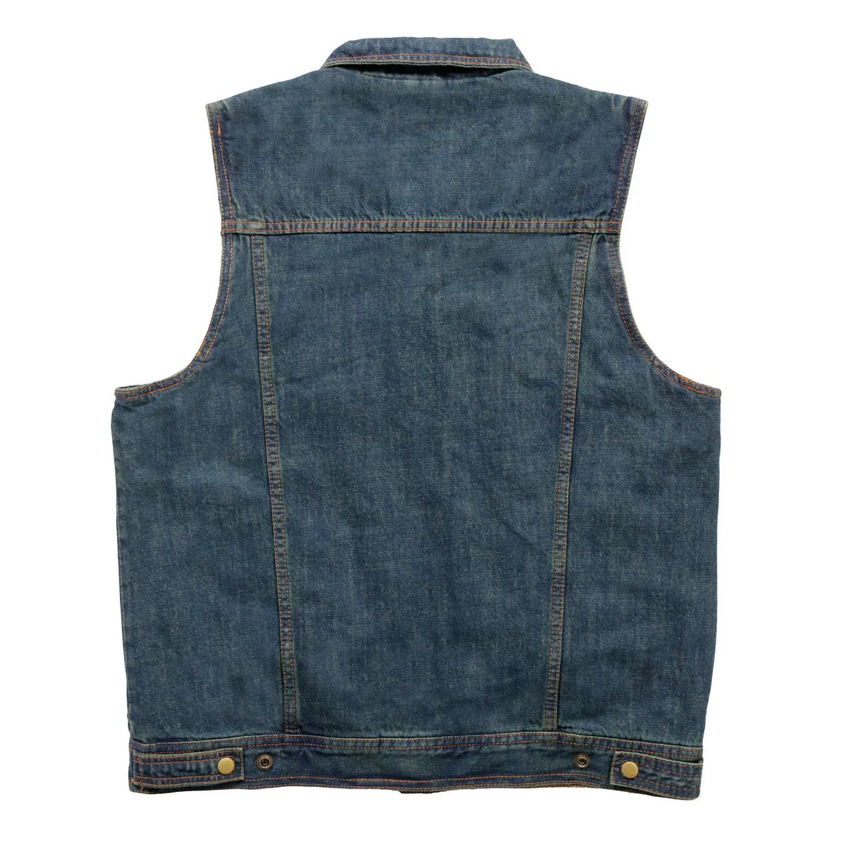 Hot Leathers VSM6001 Men's Blue Denim Vest