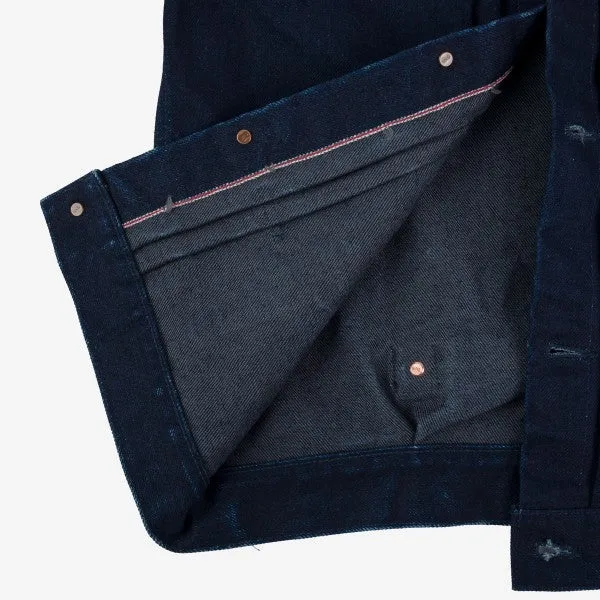 Iron Heart IH-140-IG 19oz Selvedge Denim Type I Jacket - Indigo/Grey