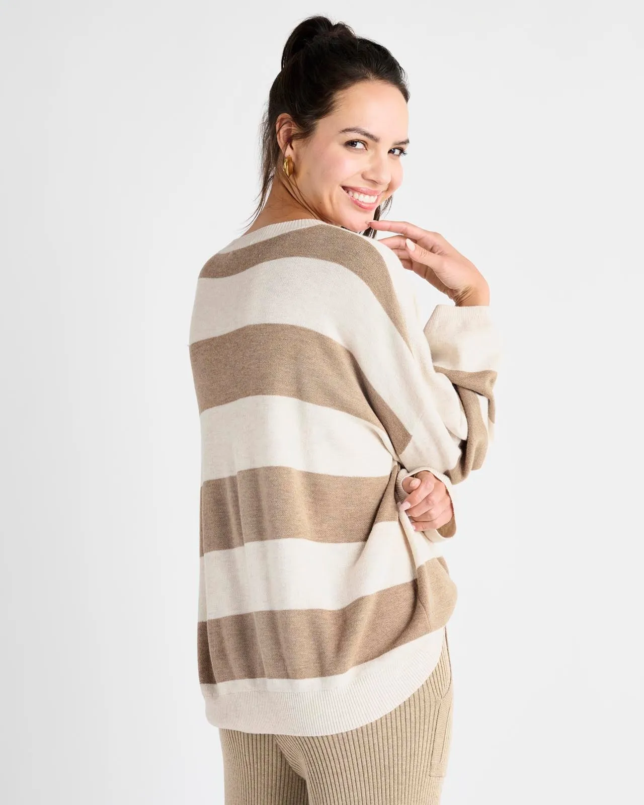 Ivy Cashblend Stripe Sweater