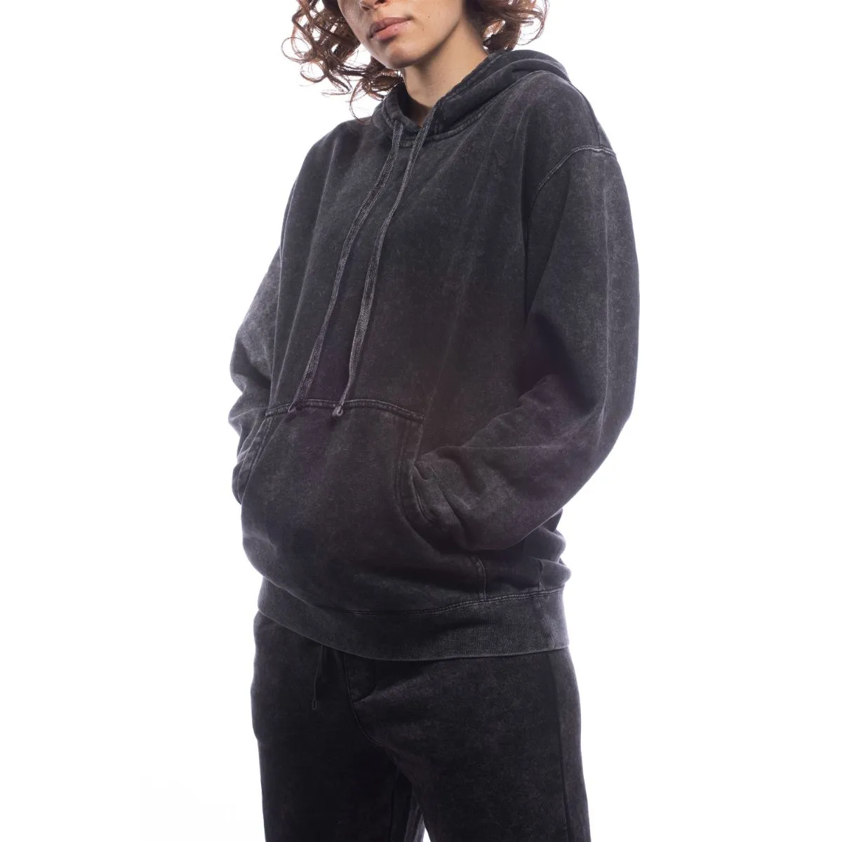 Made For the People Relaxed Upcycled Hoodie in Mineral Black