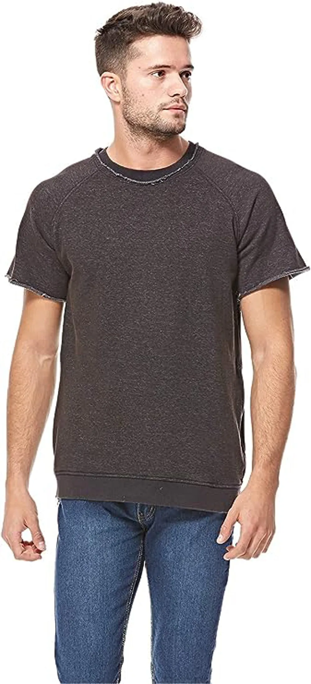 Mens Zip Side Casual Summer T-Shirt