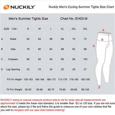 Nuckily Mycycology CK133 Multi Level Gel Pad Padded Cycling Pants For Long Distance Rides