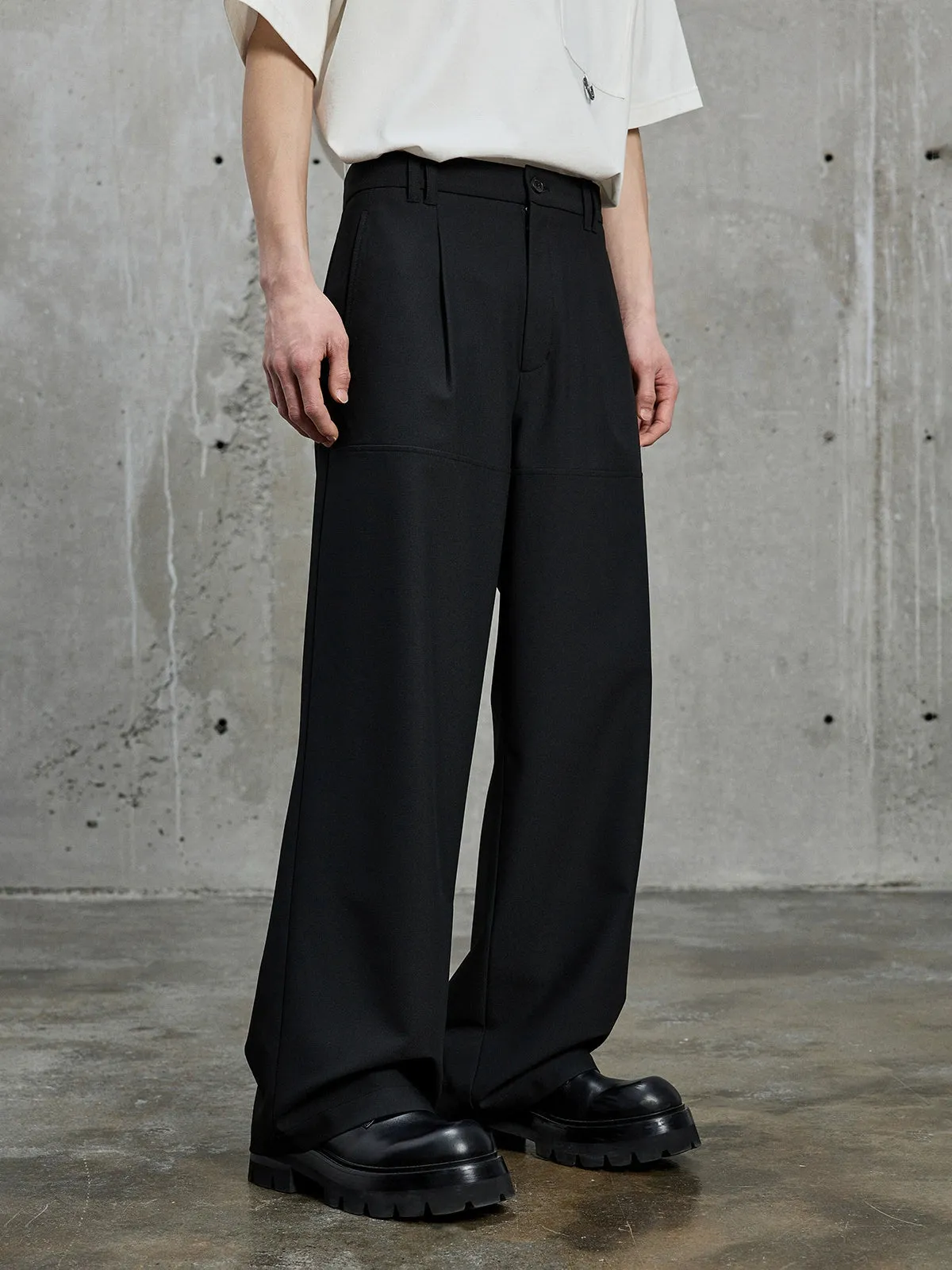 Pleated Wide Pants