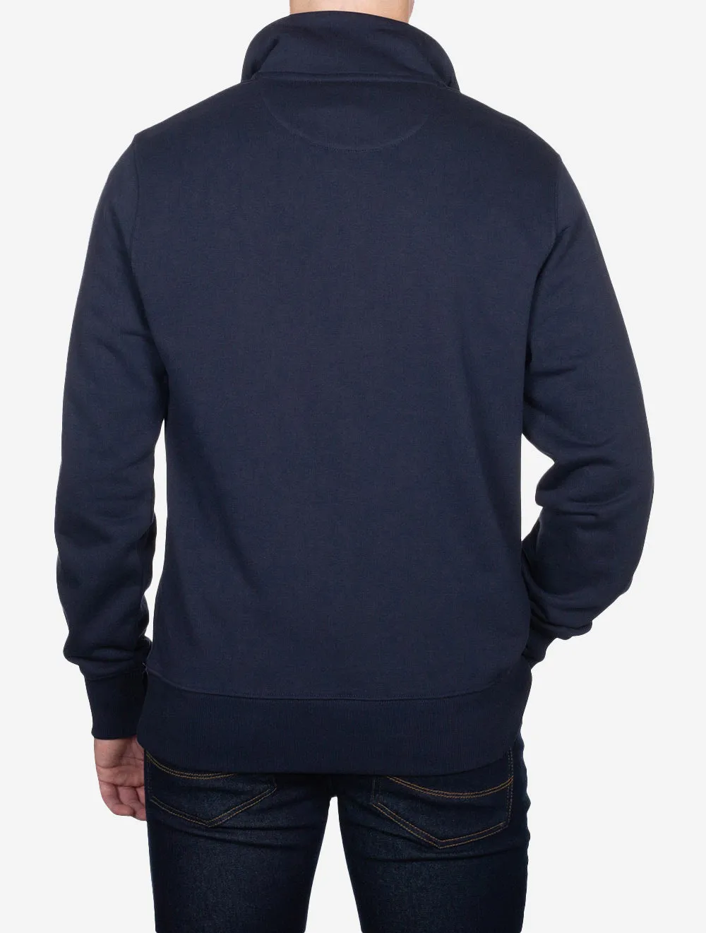 Regular Fit Shield Half Zip Sweat Evening Blue