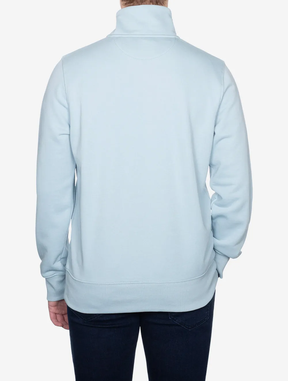 Regular Fit Shield Half Zip Sweat Stormy Sea