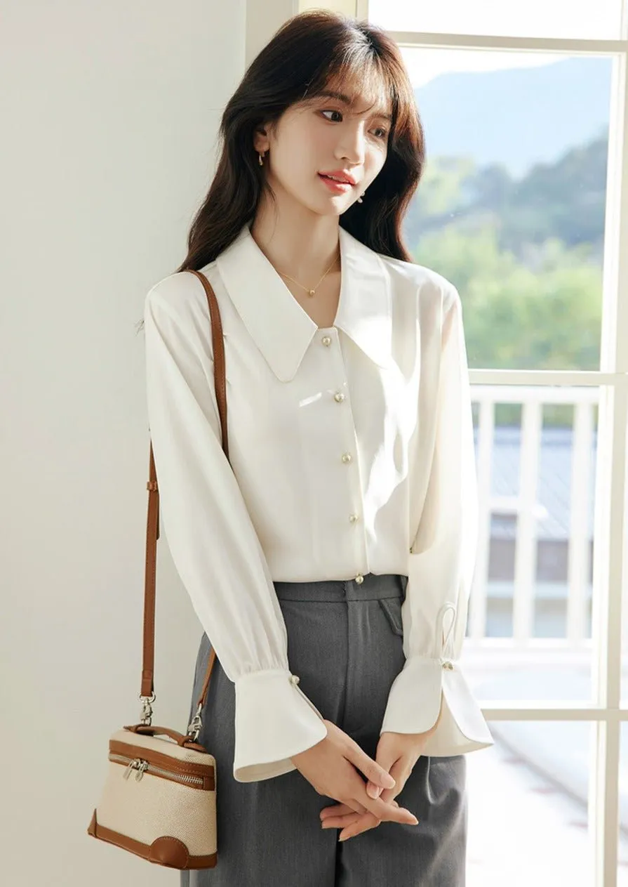 SPRING FRENCH STYLE LONG SLEEVE SHIRT