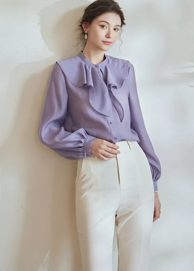 STITCH RUFFLE SHIRT