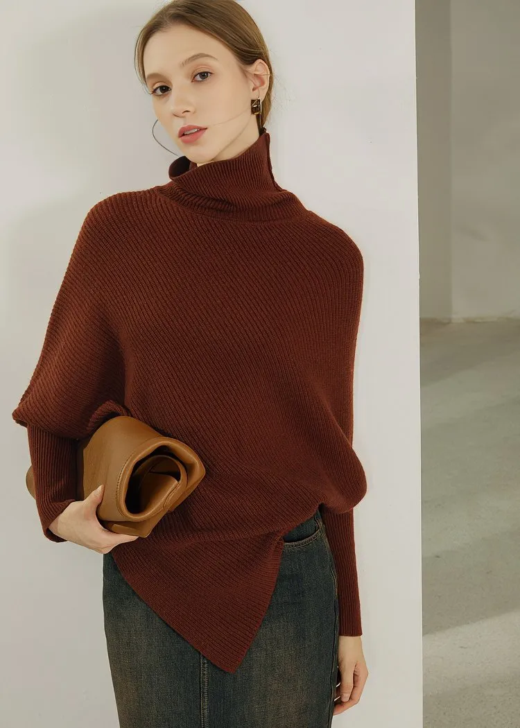 TURTLENECK IRREGULAR SWEATER