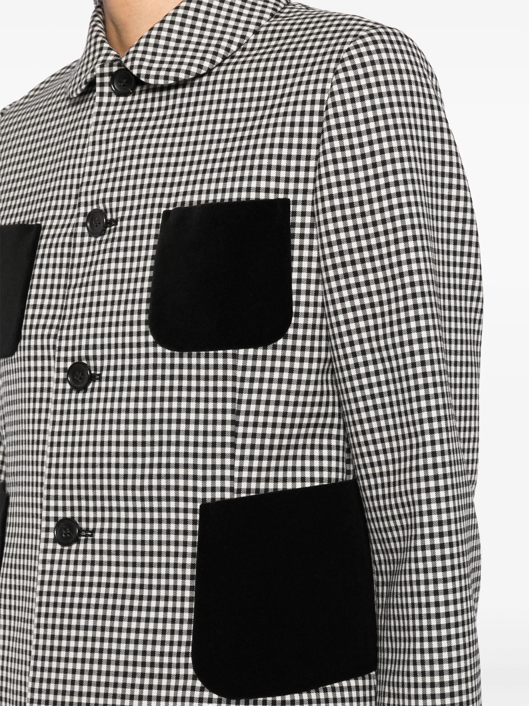 Wool Gingham Check Jacket