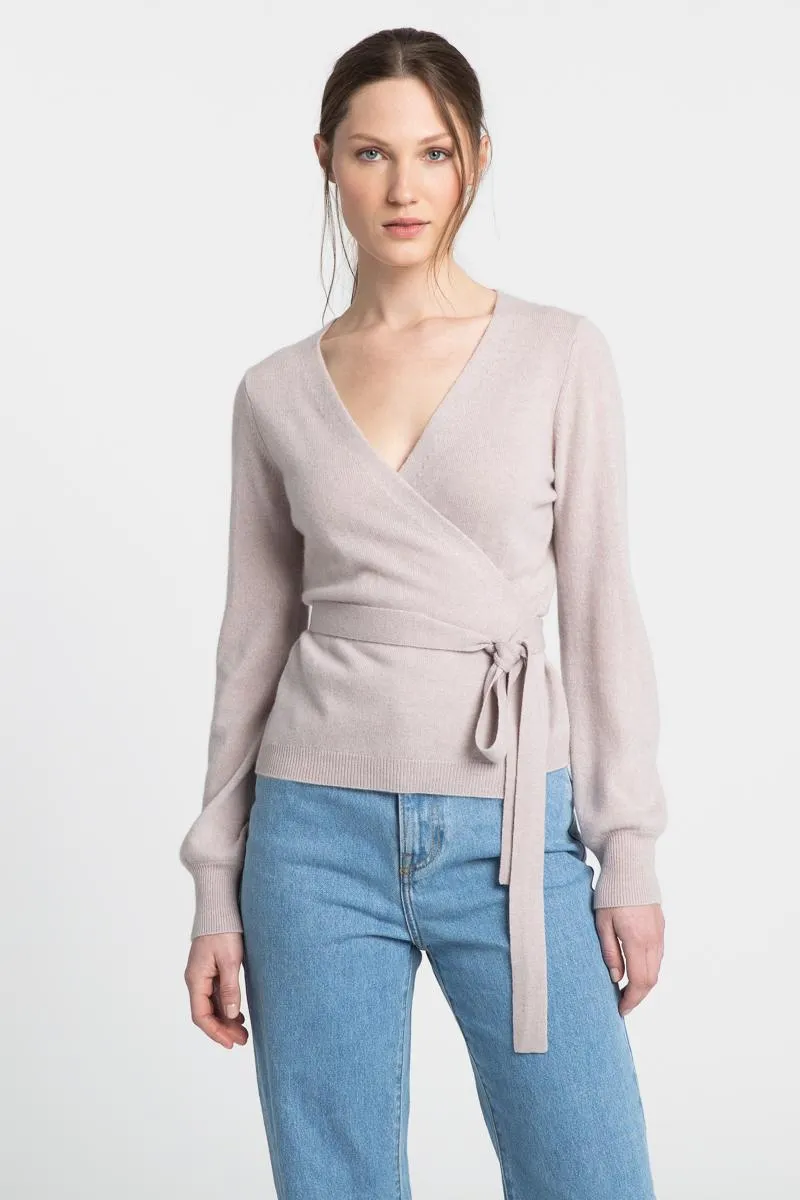 Wrap Surplice Sweater